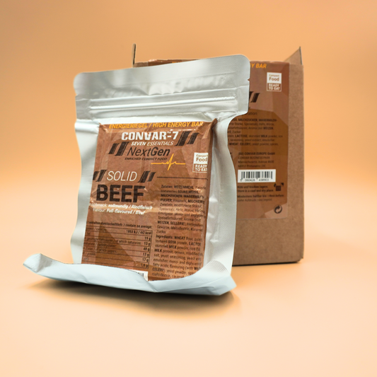 Energi Bar - Oksekød (120g/530 kcal) MHT 12/2035 (1 pakke m/2 stk)
