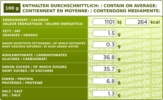Gulerodstern (200g/528 kcal) MHT 06/2038